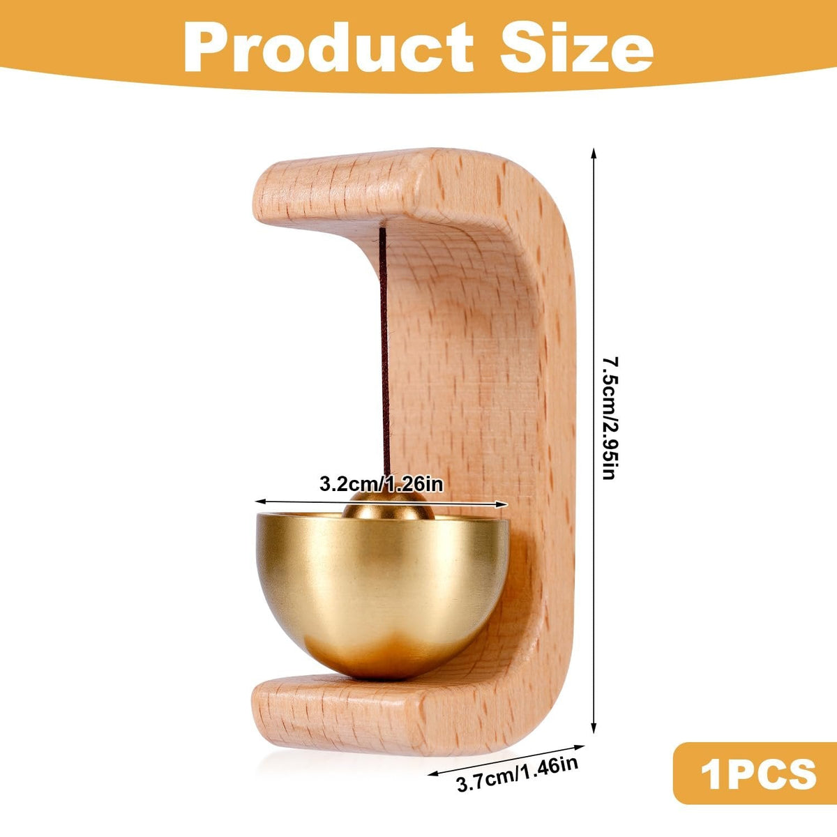 Minimalist Magnetic Wooden Door Chime